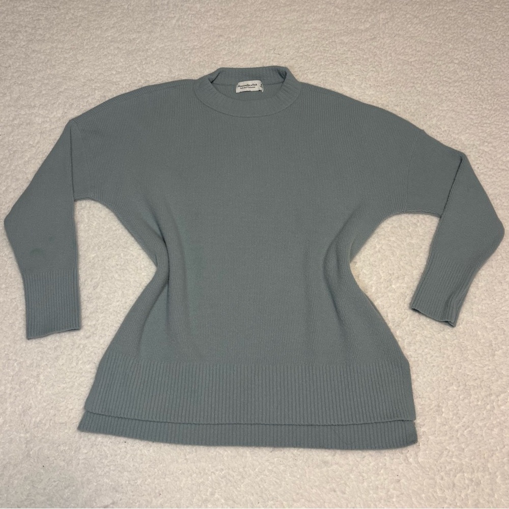 Abercrombie & Fitch Women Blue Soft A&F Collection Crewneck Sweater